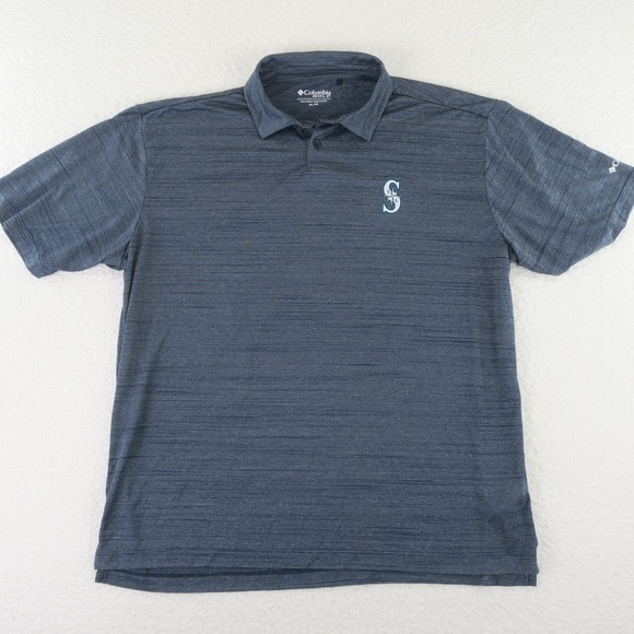 Columbia Golf Seattle Mariners MLB Polo Shirt Mens XL Blue - Picture 1 of 10